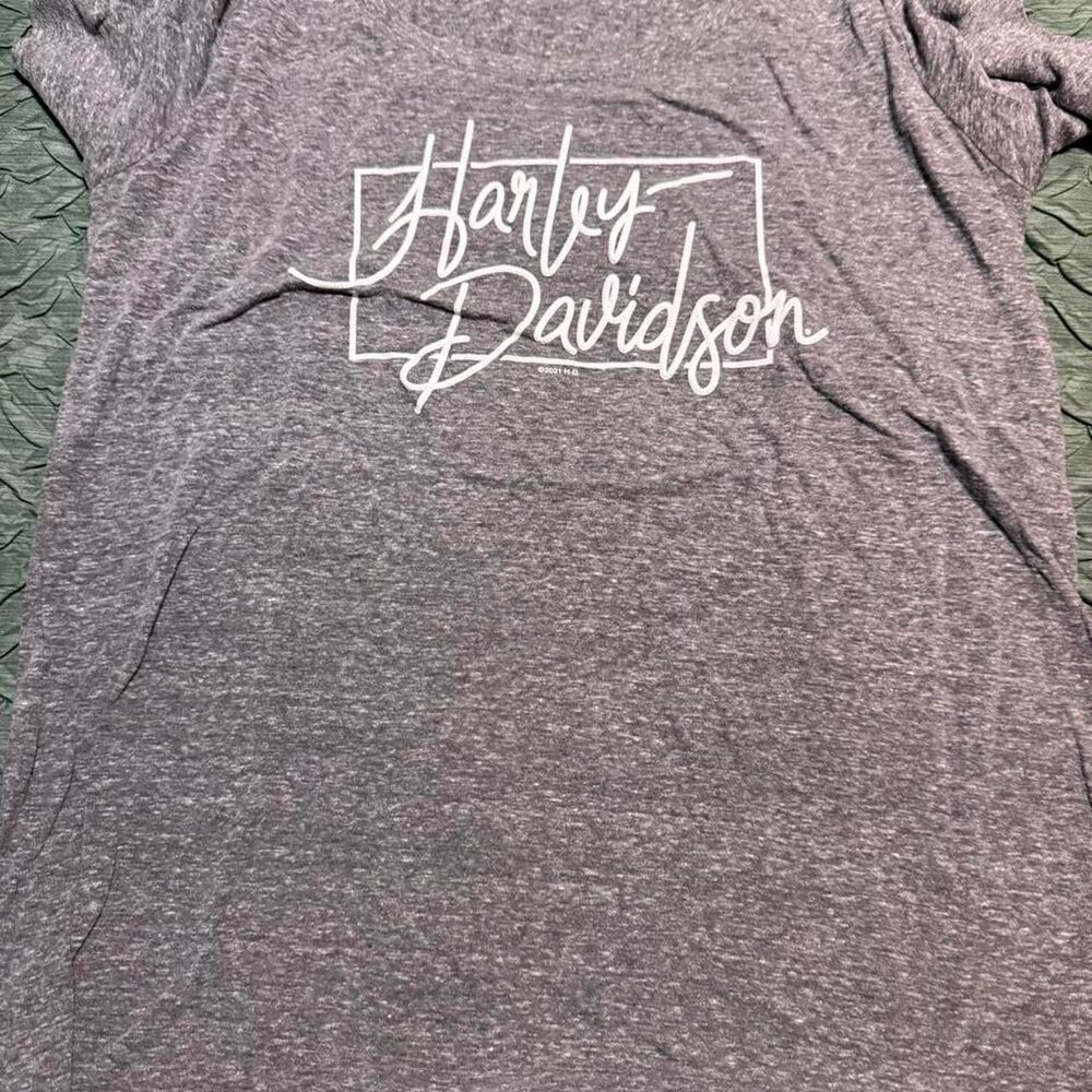 Harley-davidson Women's Grey T-shirt